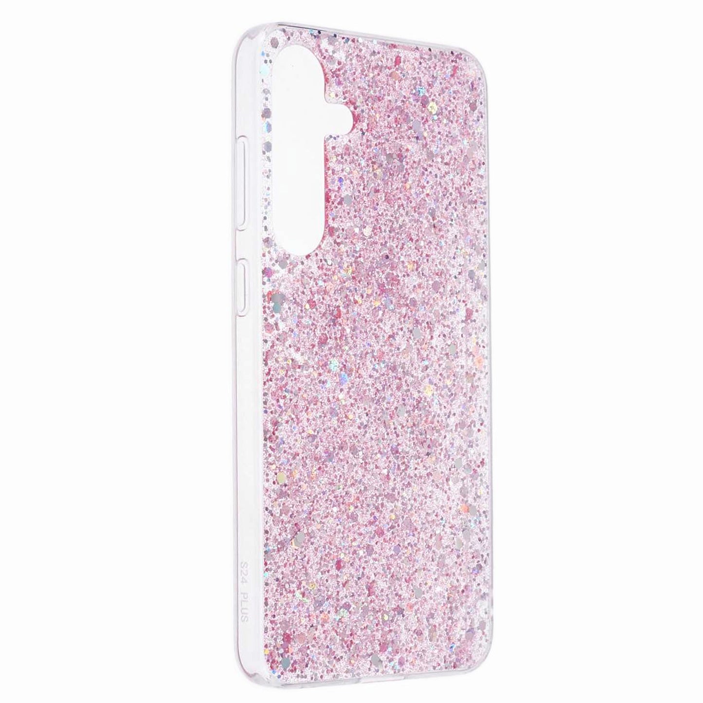 For Samsung Galaxy S24 TPU Case Glitter Sequins Anti-scratch Phone Cover - Pink