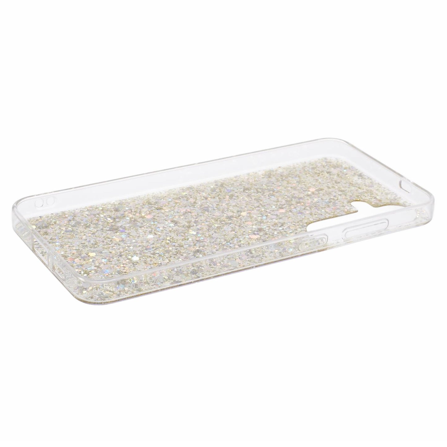 For Samsung Galaxy S24 TPU Case Glitter Sequins Anti-scratch Phone Cover - Gold