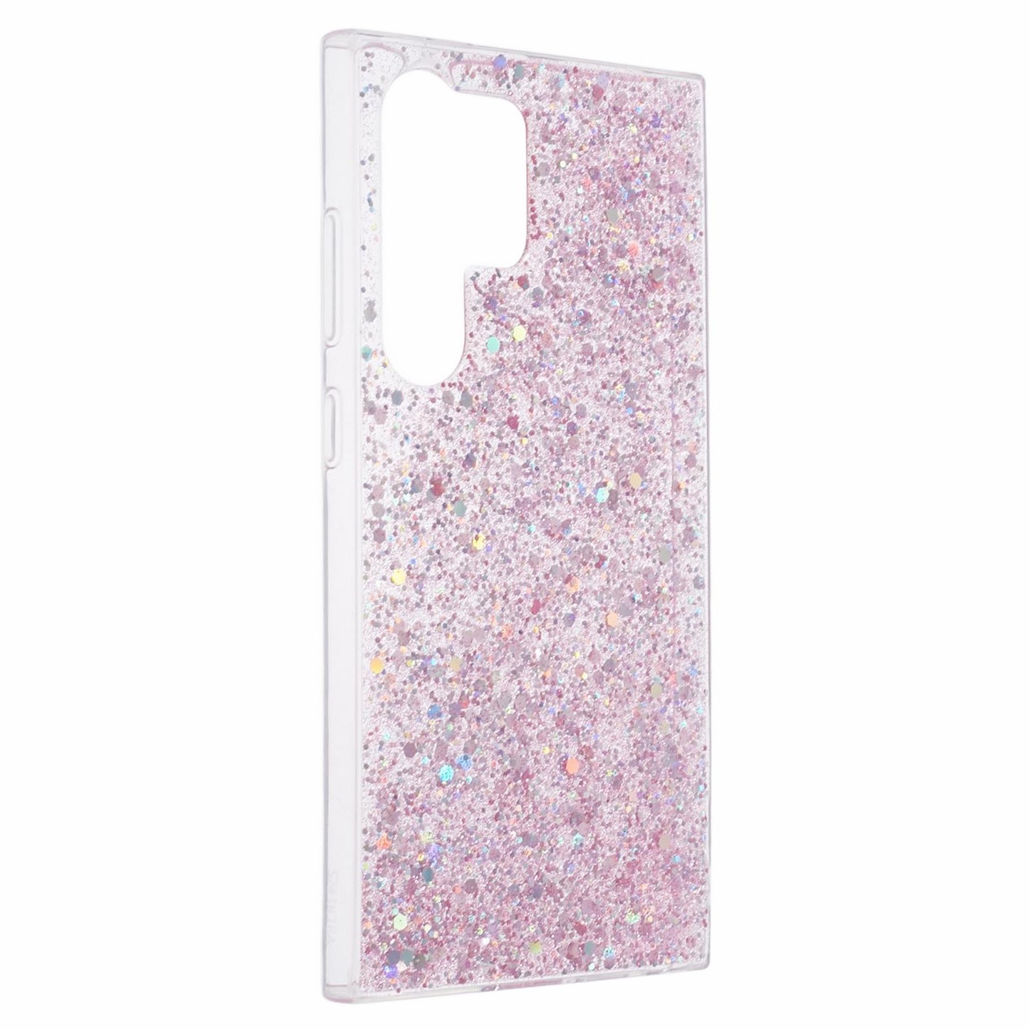 For Samsung Galaxy S24 Ultra Case Shiny Glitter Sequins Soft TPU Phone Cover - Pink
