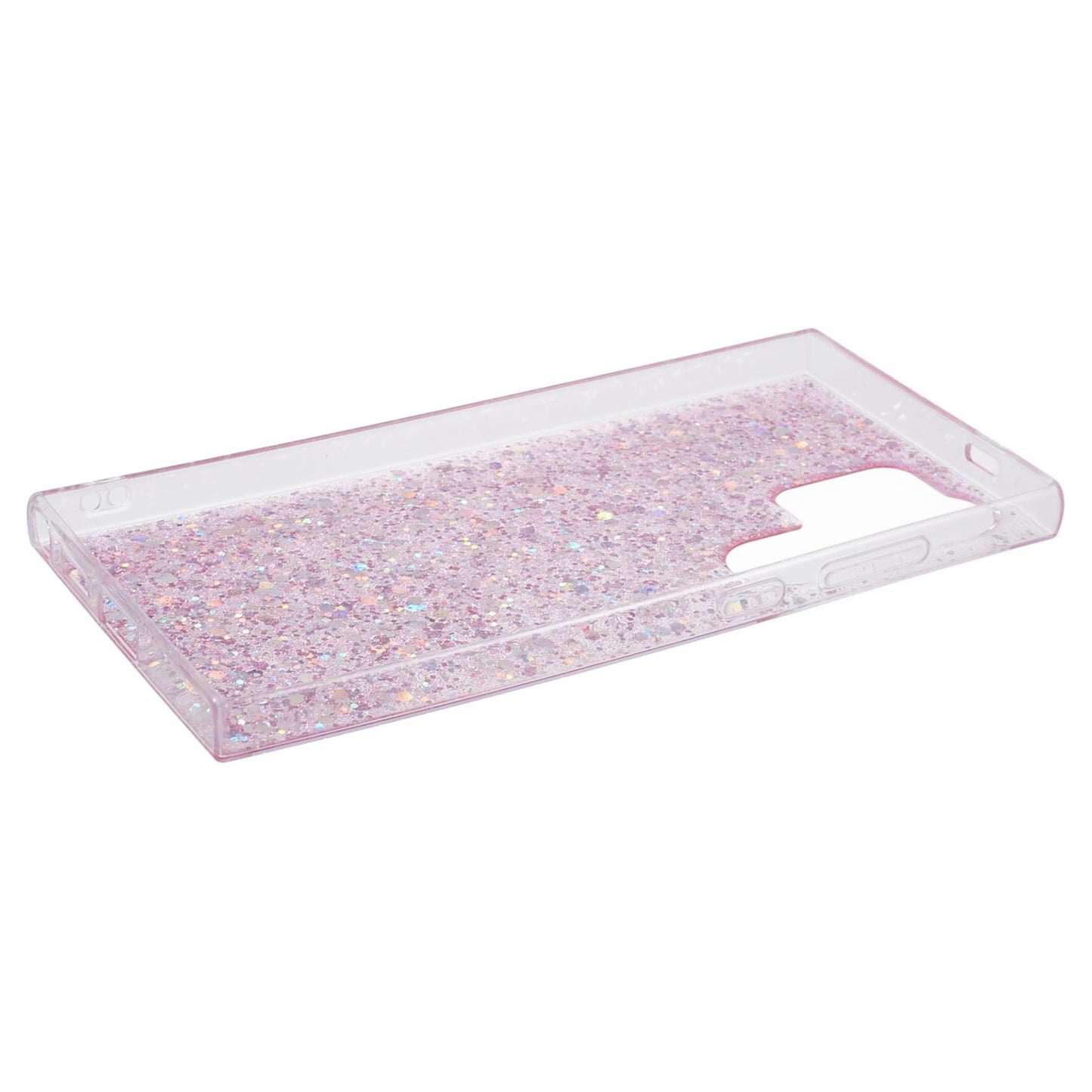 For Samsung Galaxy S24 Ultra Case Shiny Glitter Sequins Soft TPU Phone Cover - Pink