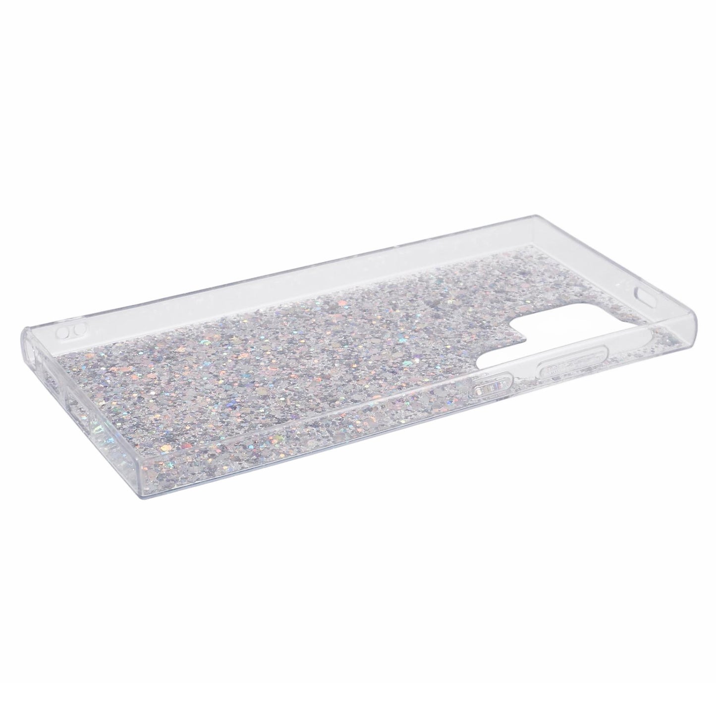 For Samsung Galaxy S24 Ultra Case Shiny Glitter Sequins Soft TPU Phone Cover - Silver