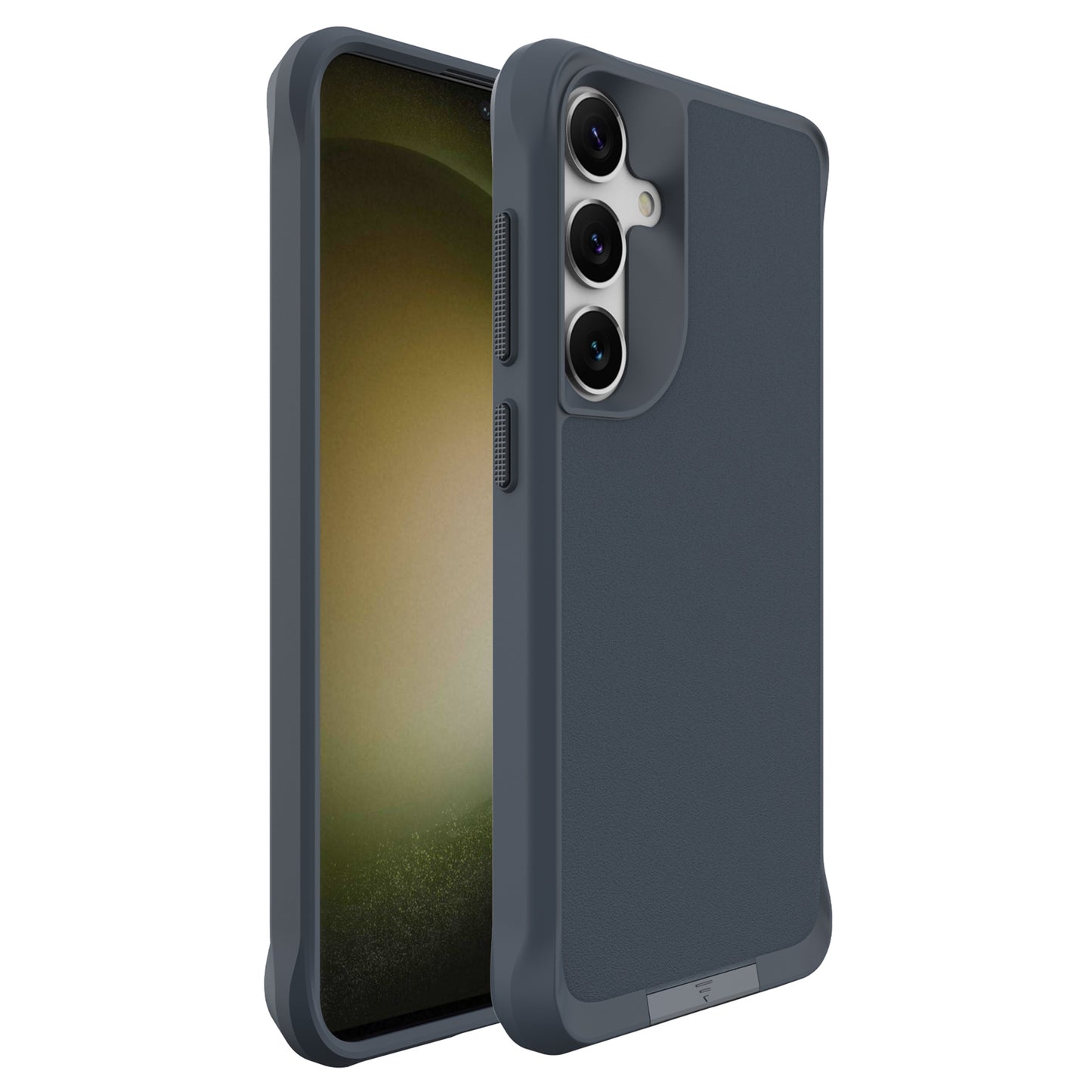 Taurustar Series For Samsung Galaxy S24+ Magnetic Phone Case PC+TPU Drop-resistant Kickstand Back Cover - Grey Blue