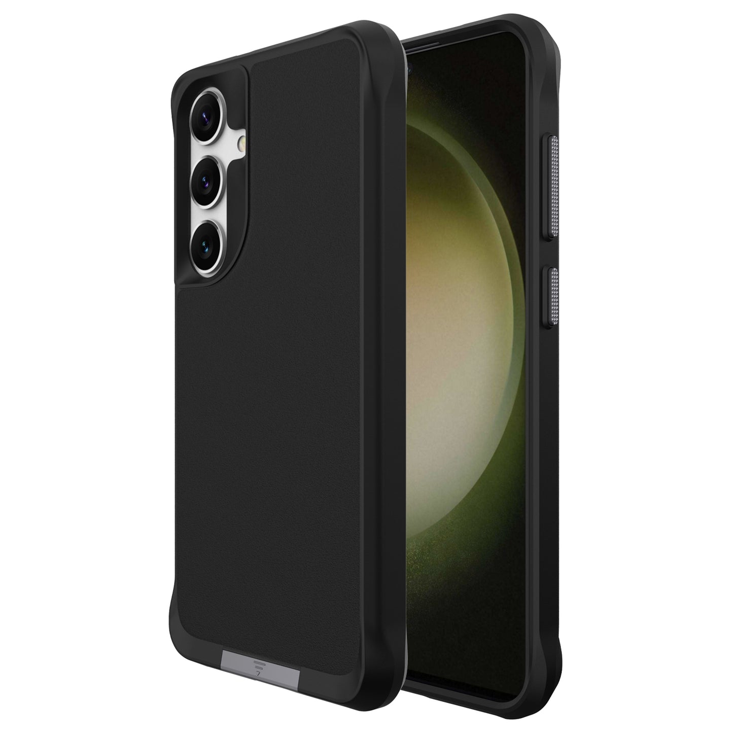 Taurustar Series For Samsung Galaxy S24+ Magnetic Phone Case PC+TPU Drop-resistant Kickstand Back Cover - Black