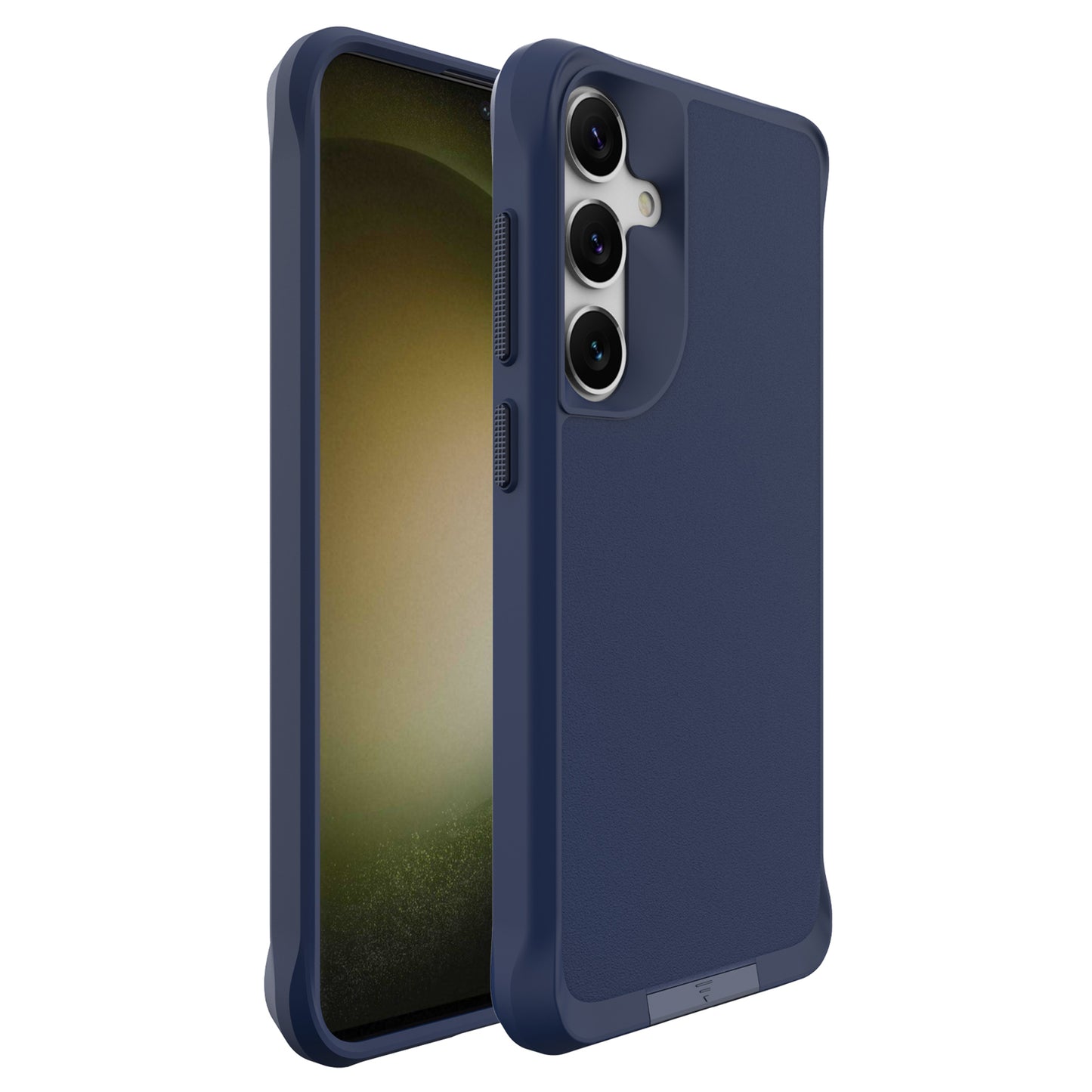 Taurustar Series For Samsung Galaxy S24+ Magnetic Phone Case PC+TPU Drop-resistant Kickstand Back Cover - Blue