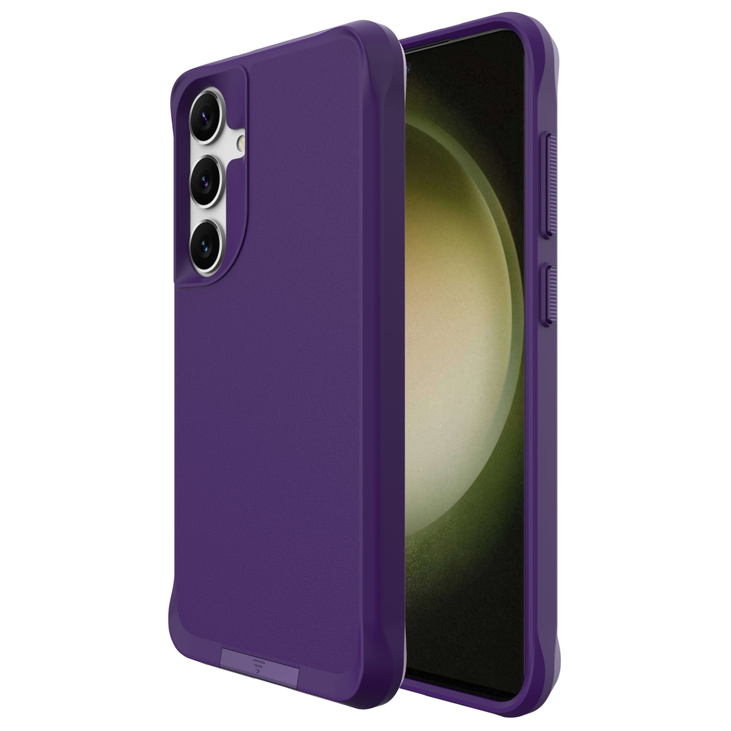 Taurustar Series For Samsung Galaxy S24+ Magnetic Phone Case PC+TPU Drop-resistant Kickstand Back Cover - Purple