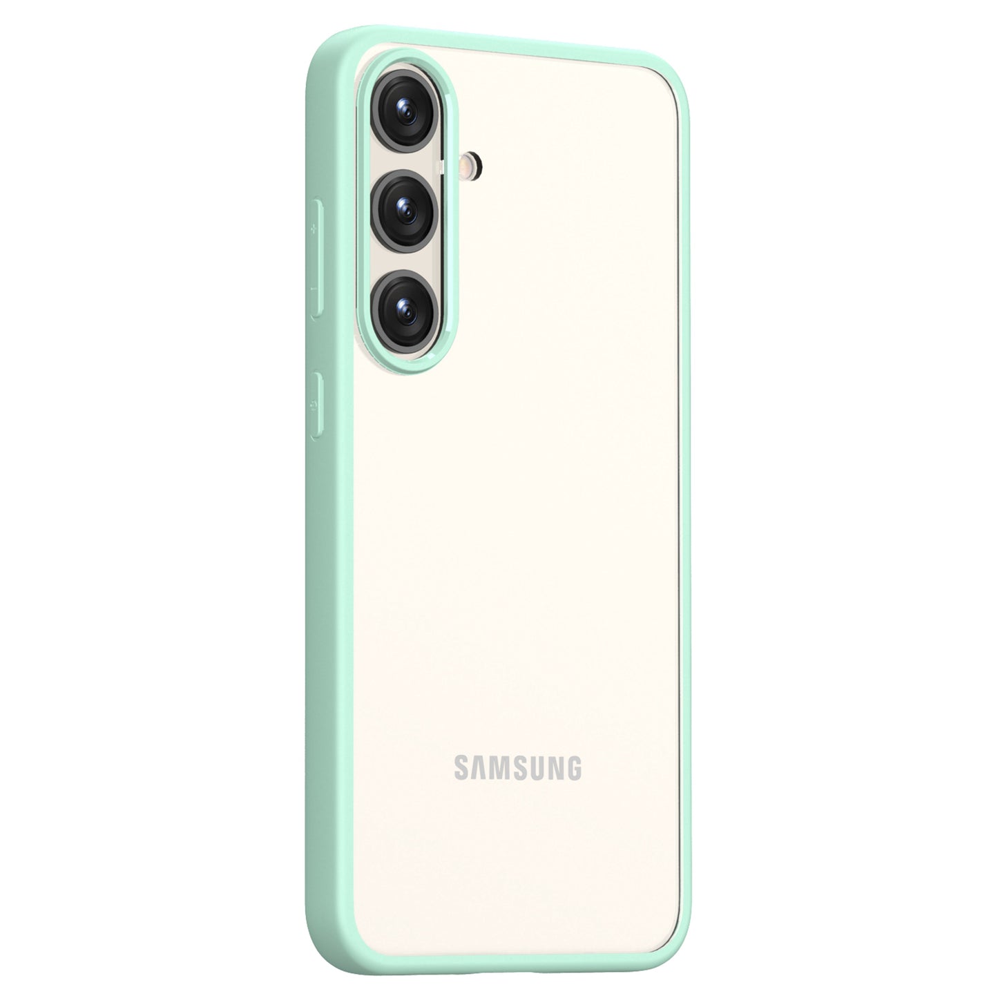 For Samsung Galaxy S24+ Case Crystal Clear Hard PC+Soft TPU Phone Cover - Green