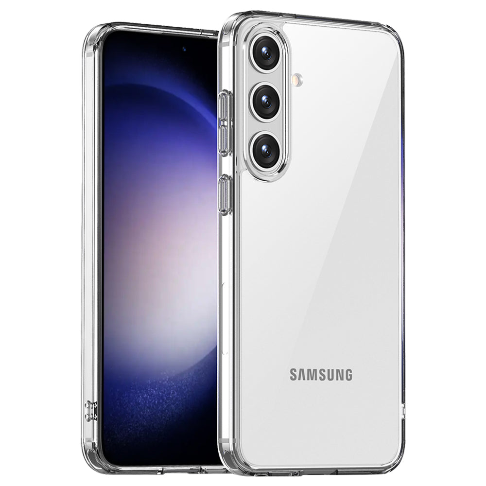 Aurora Series For Samsung Galaxy S24 Case Hard PC + Soft TPU Clear Phone Shell - Transparent