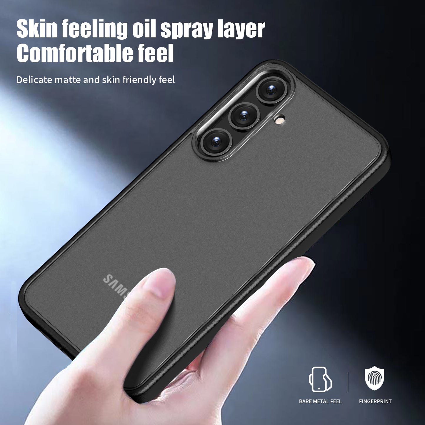Magic Series for Samsung Galaxy S24 Case Translucent Matte TPU+PC Scratch-proof Back Shell - Translucent