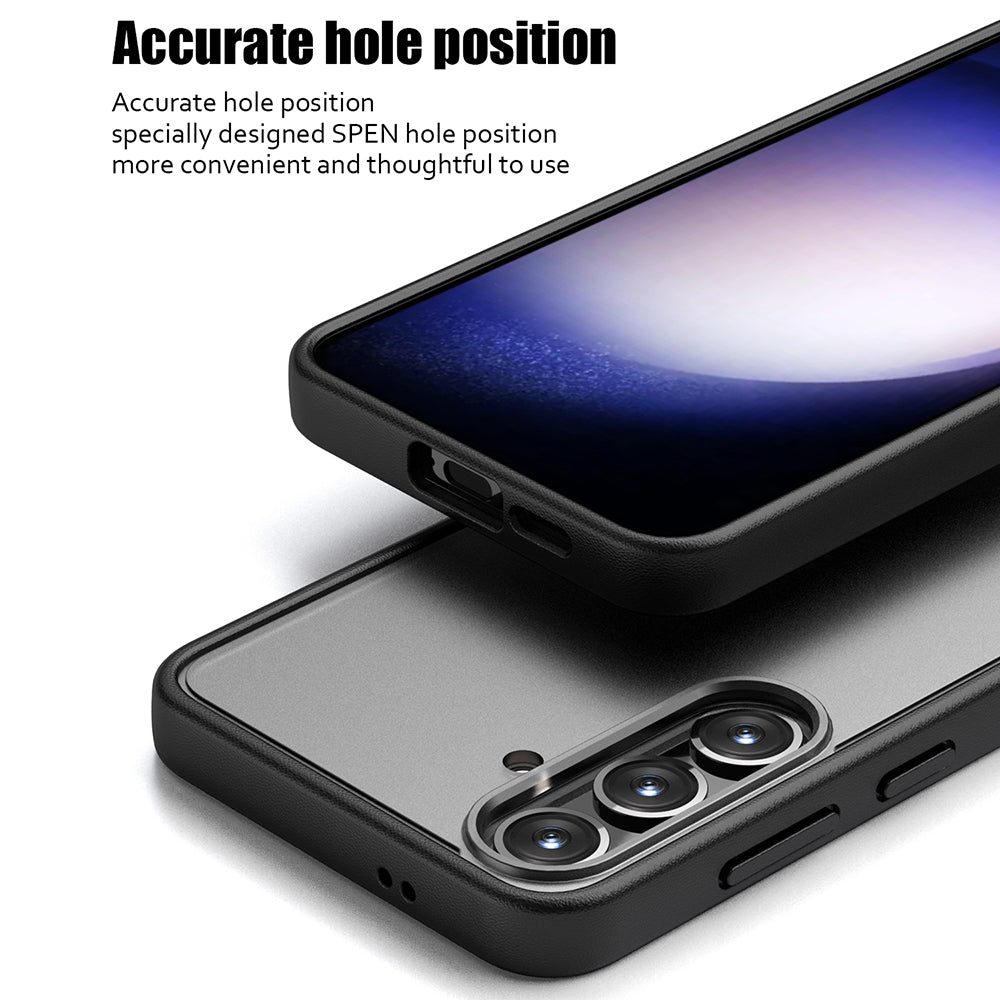 Magic Series for Samsung Galaxy S24 Case Translucent Matte TPU+PC Scratch-proof Back Shell - Translucent