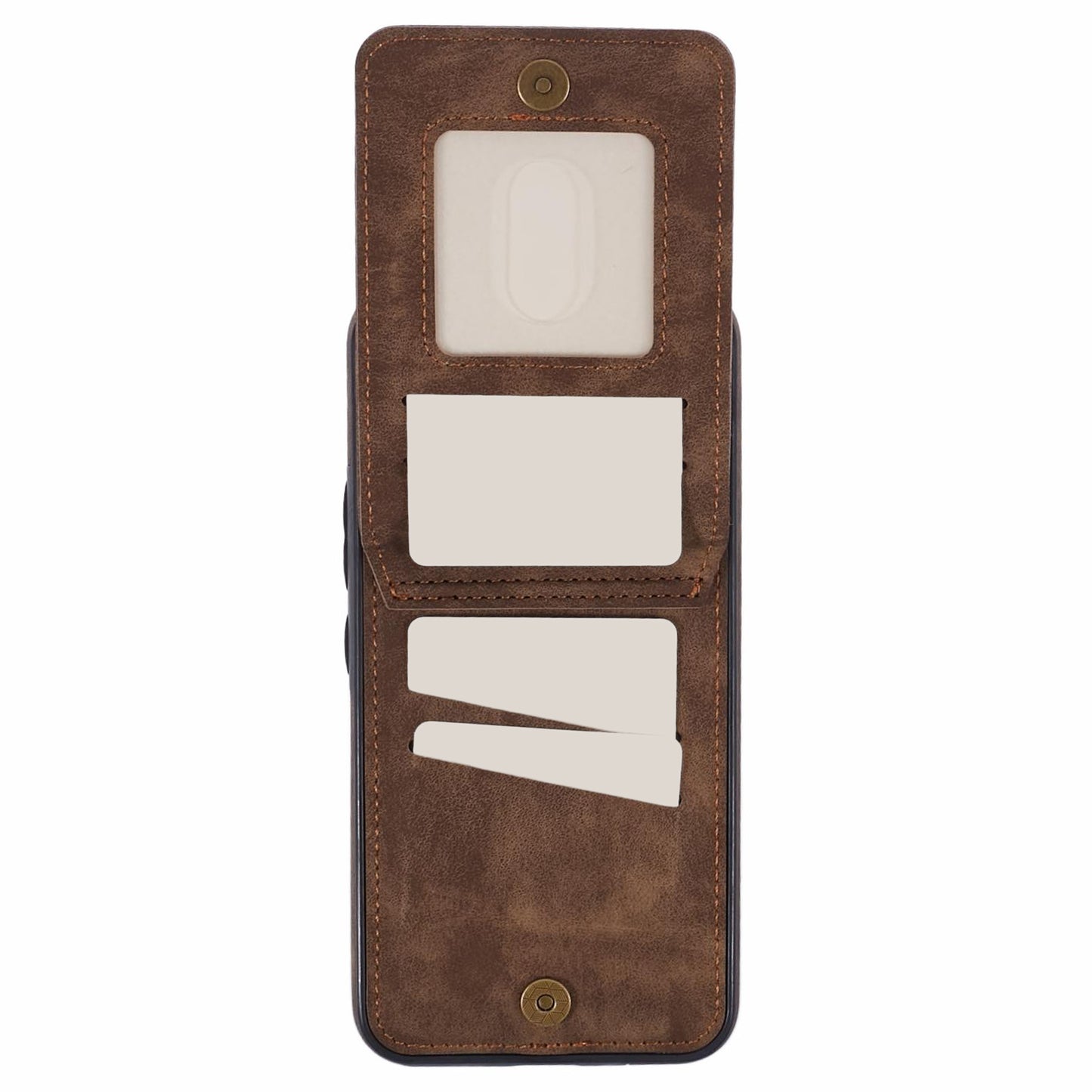 For Samsung Galaxy S24 Case Wallet Retro PU+TPU Kickstand Anti-drop Phone Cover - Brown