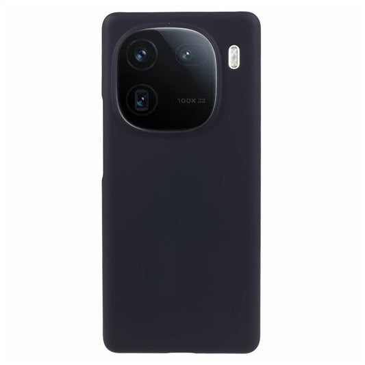 For vivo iQOO 12 5G Rubberized Case Anti-scratch Hard PC Phone Cover - Black