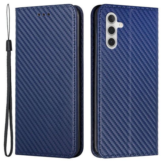 For Samsung Galaxy A05s 4G Case Leather Wallet Magnetic Absorption Cover - Blue