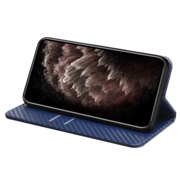 For Samsung Galaxy A05s 4G Case Leather Wallet Magnetic Absorption Cover - Blue