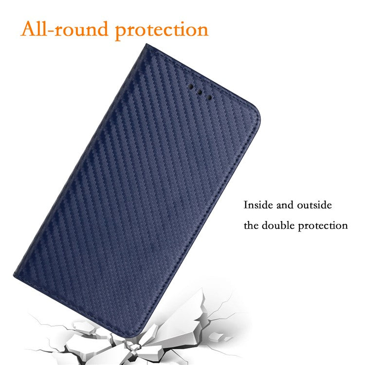 For Samsung Galaxy A05s 4G Case Leather Wallet Magnetic Absorption Cover - Blue