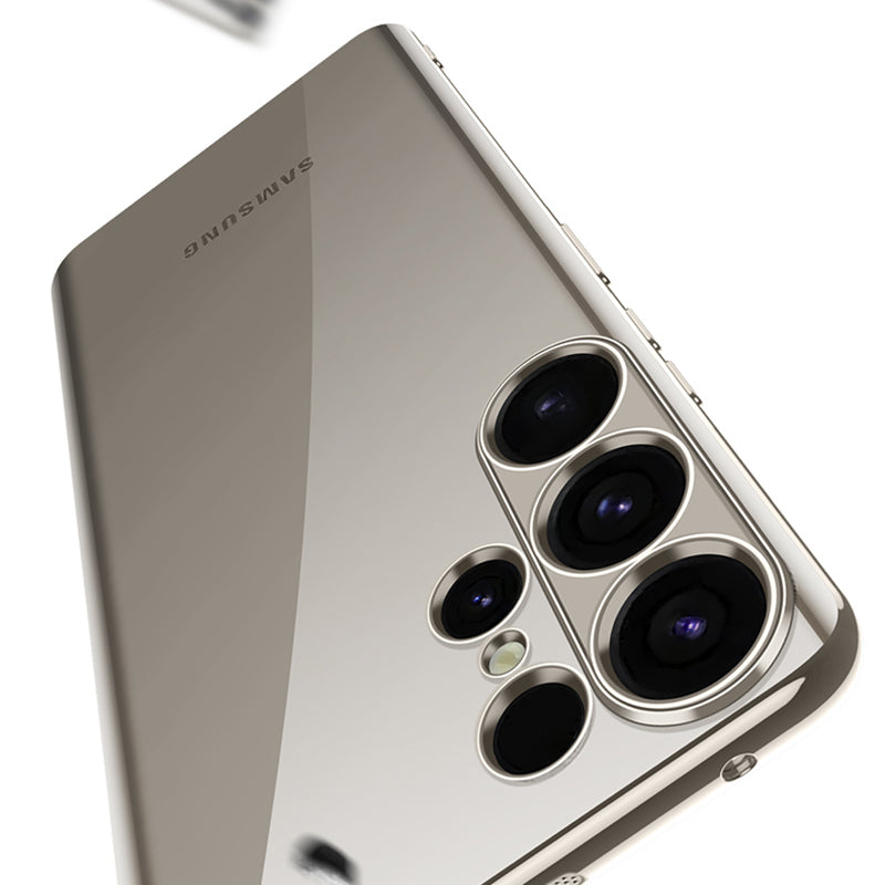 SULADA Nature Series for Samsung Galaxy S24 Ultra TPU Case Electroplated Matte Phone Cover - Grey