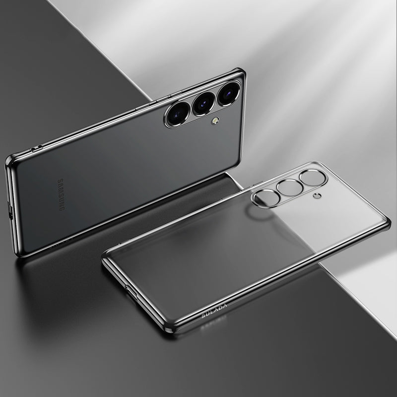 SULADA Nature Series for Samsung Galaxy S24+ Case Matte Electroplated TPU Cover - Black