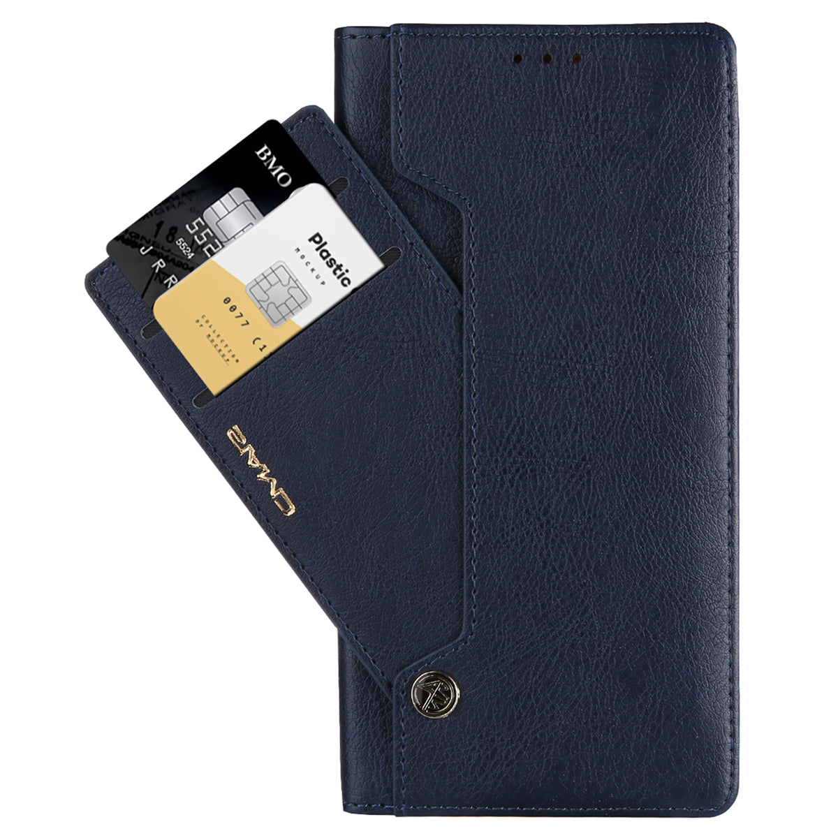 CMAI2 For Samsung Galaxy S24 Ultra Case Anti-drop Leather Stand Wallet Mobile Phone Cover - Blue