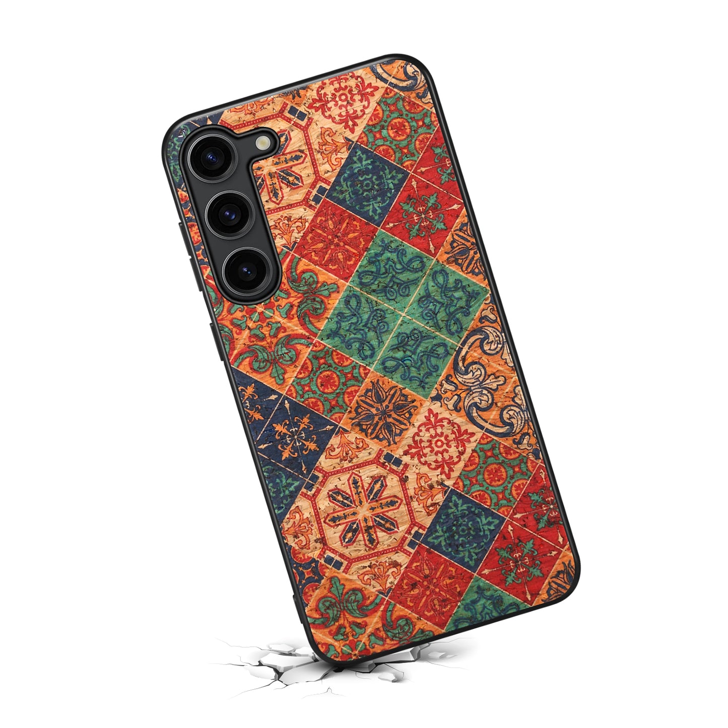 For Samsung Galaxy S24+ Phone Case Four Seasons Floral Elegance - Winter / Blue