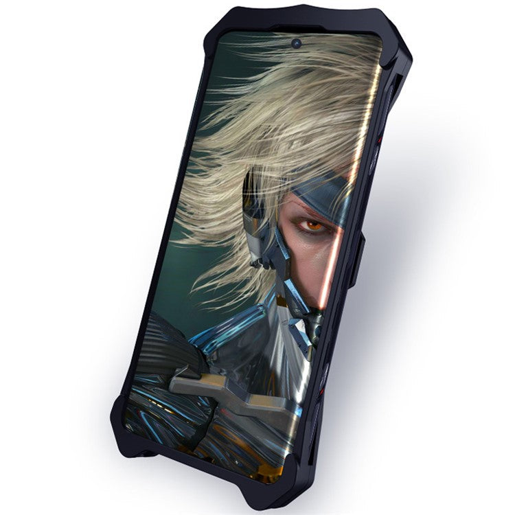 Phone Cover for OnePlus 12 5G Case Aluminum Alloy Mobile Phone Shell - Black