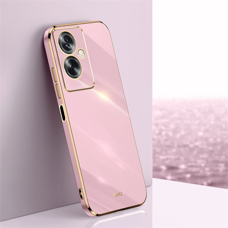XINLI For Oppo A2 5G / A79 5G Phone Case Soft TPU Electroplating Cover - Purple