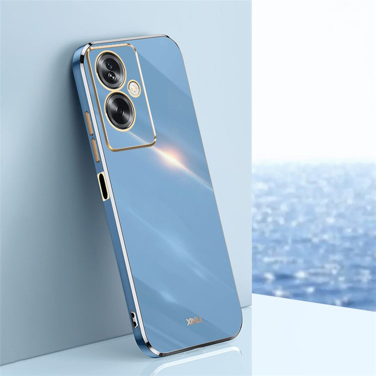 XINLI For Oppo A2 5G / A79 5G Phone Case Soft TPU Electroplating Cover - Blue