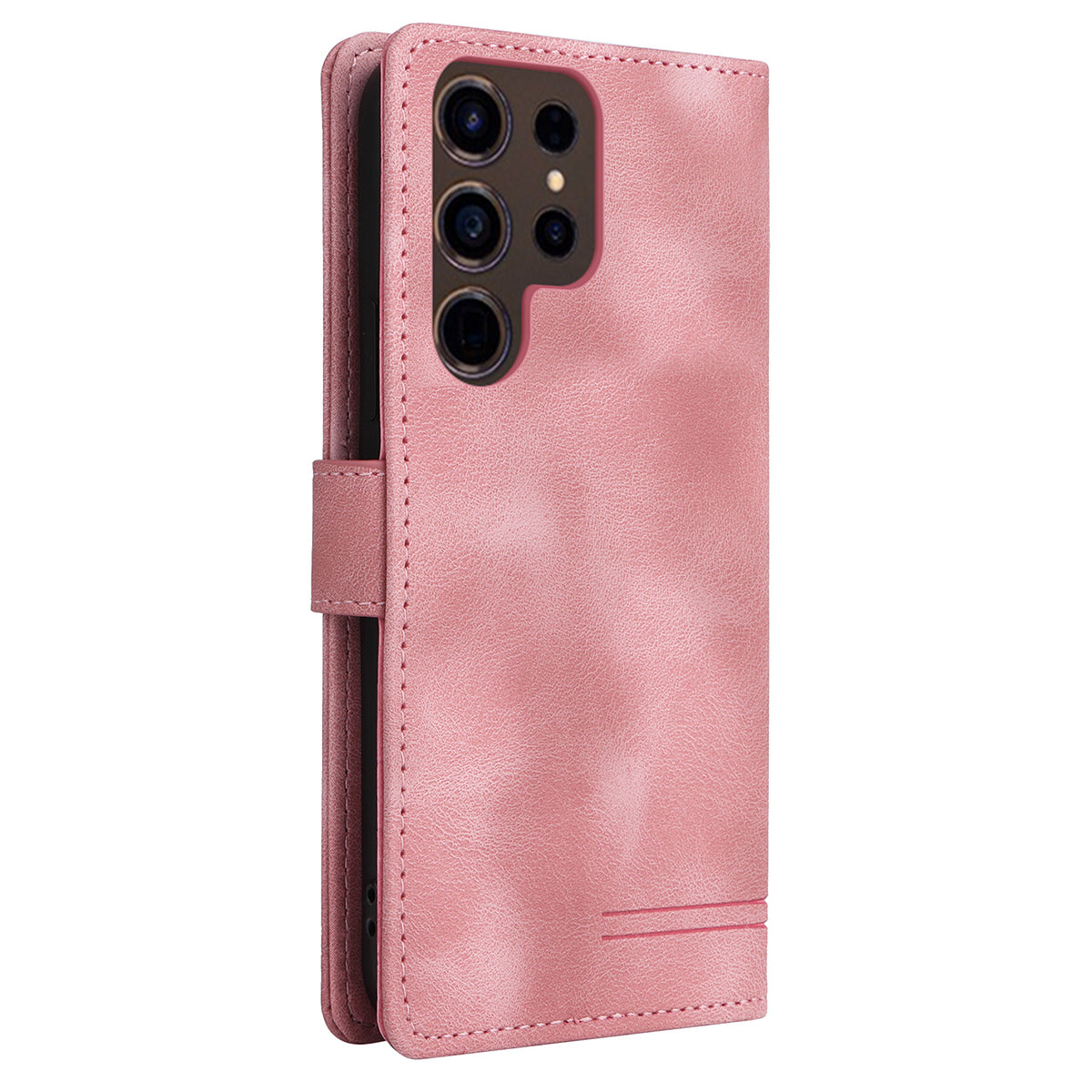 007 Series For Samsung Galaxy S24 Ultra Magnetic Phone Case Skin-touch Anti-scratch Cover - Pink