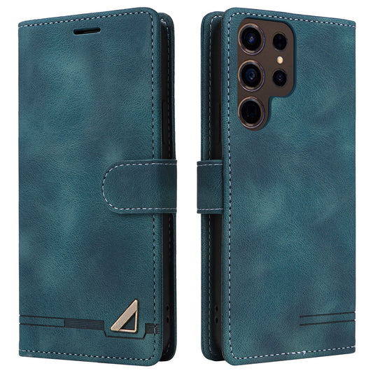 007 Series For Samsung Galaxy S24 Ultra Magnetic Phone Case Skin-touch Anti-scratch Cover - Green