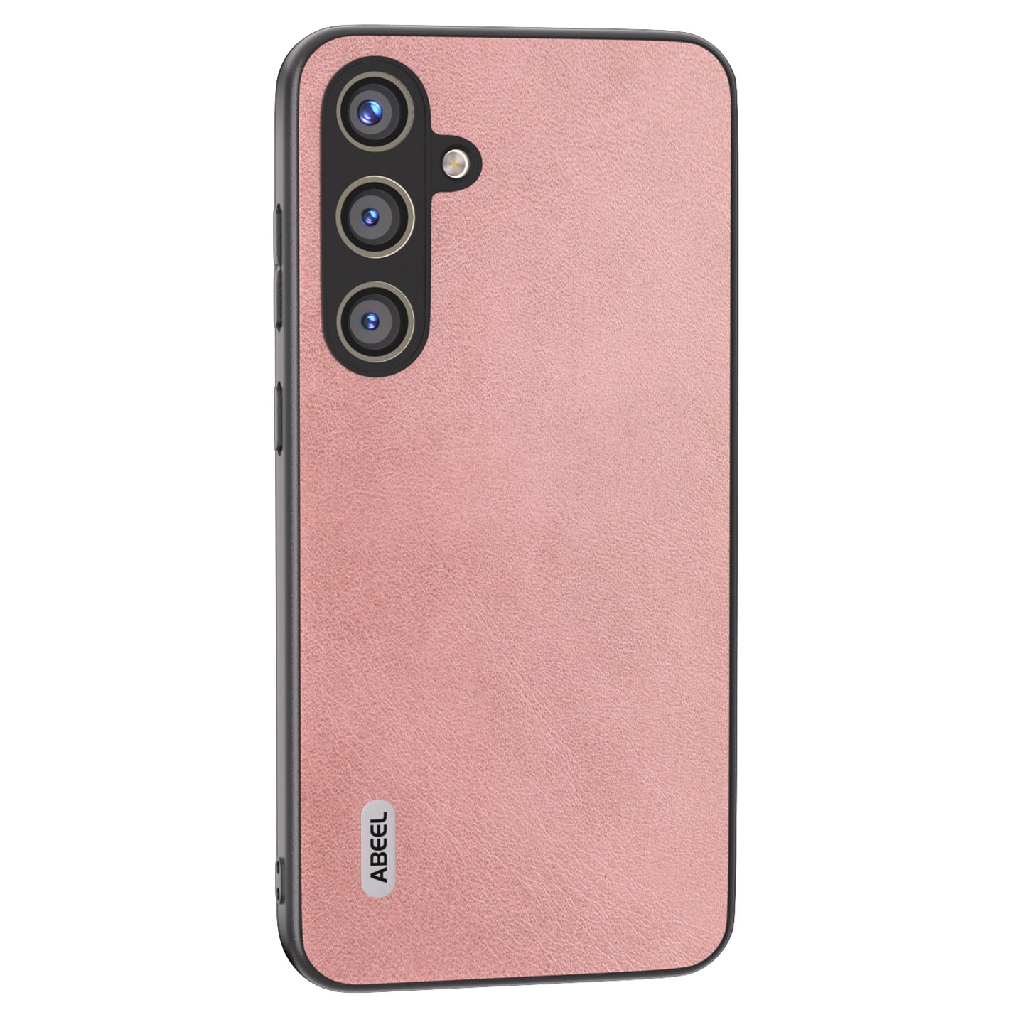 ABEEL For Samsung Galaxy S24 Case Drop-resistant PU Leather + Hard PC Phone Protective Cover - Pink