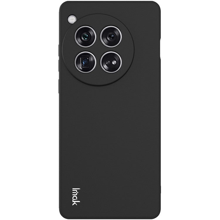 IMAK UC-4 Series for OnePlus 12 5G Cell Phone Case Drop-resistant Straight Edge Protective Cover - Black