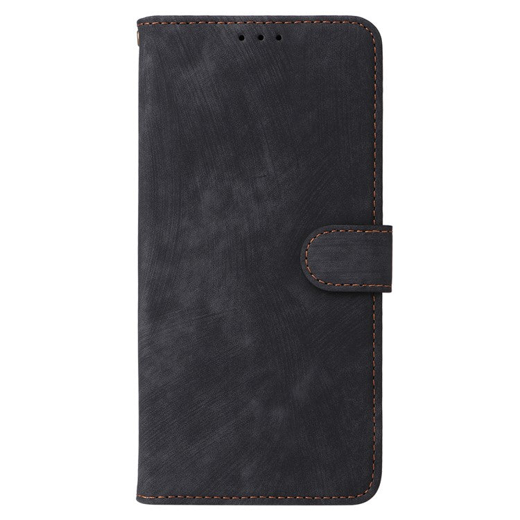 For Samsung Galaxy A25 5G (Global) (161.0 x 76.5 x 8.3mm) Case Wallet PU Leather RFID Blocking 3 Card Slots Protective Cover - Black