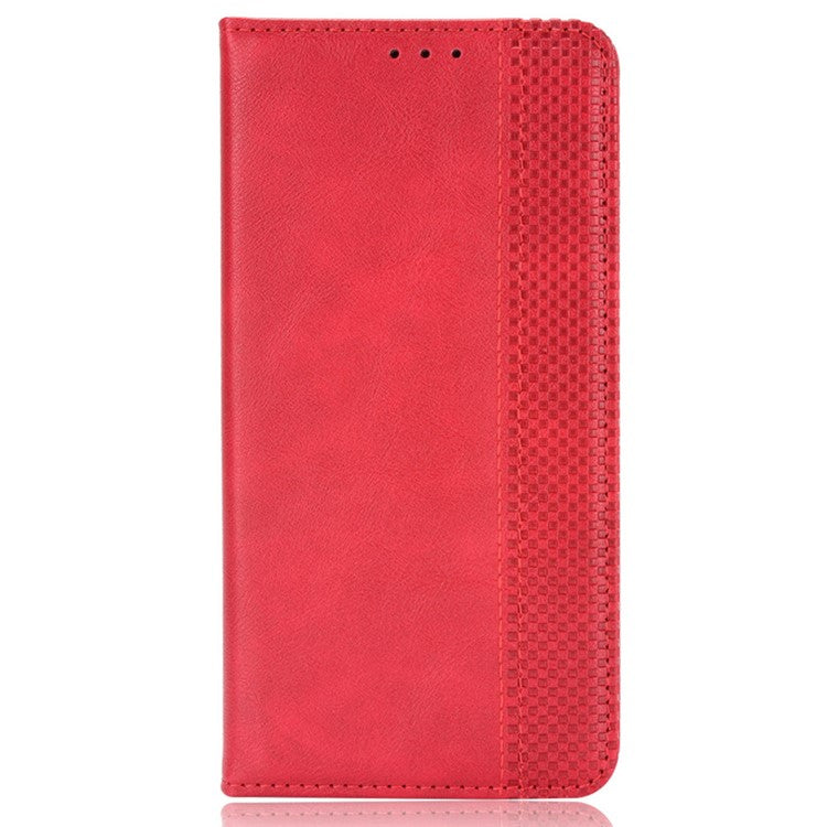 Retro Series For Oppo Find N3 5G / OnePlus Open Case Card Slots PU Leather Phone Covers - Red