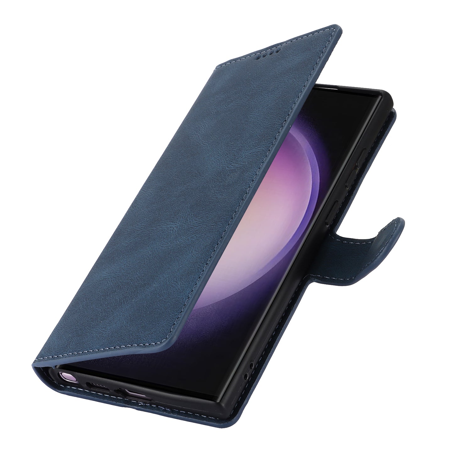 For Samsung Galaxy S24 Ultra Dreamy Leather Case Wallet Stand Phone Cover - Blue