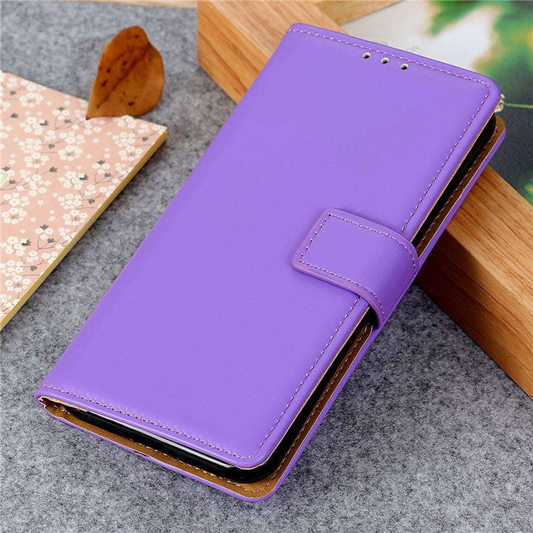 For OnePlus 12 5G Leather Case Wallet Protective Phone Cover - Purple