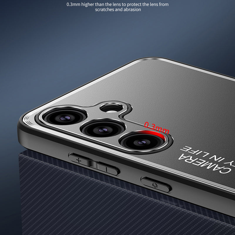 For Samsung Galaxy S24+ Case Drop-resistant TPU + Aluminium Alloy Heat Dissipation Phone Shell - Silver