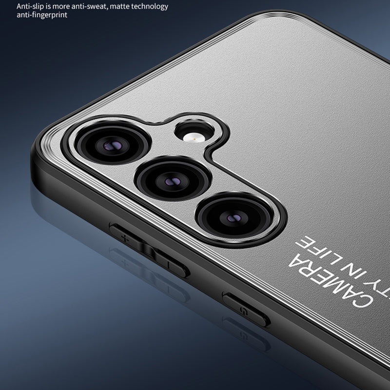 For Samsung Galaxy S24+ Case Drop-resistant TPU + Aluminium Alloy Heat Dissipation Phone Shell - Silver