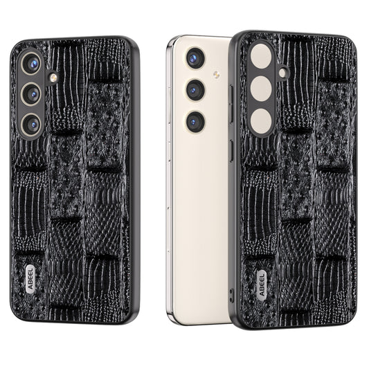 ABEEL For Samsung Galaxy S24+ Case Mahjong Texture Anti-Drop Protective Phone Cover - Black