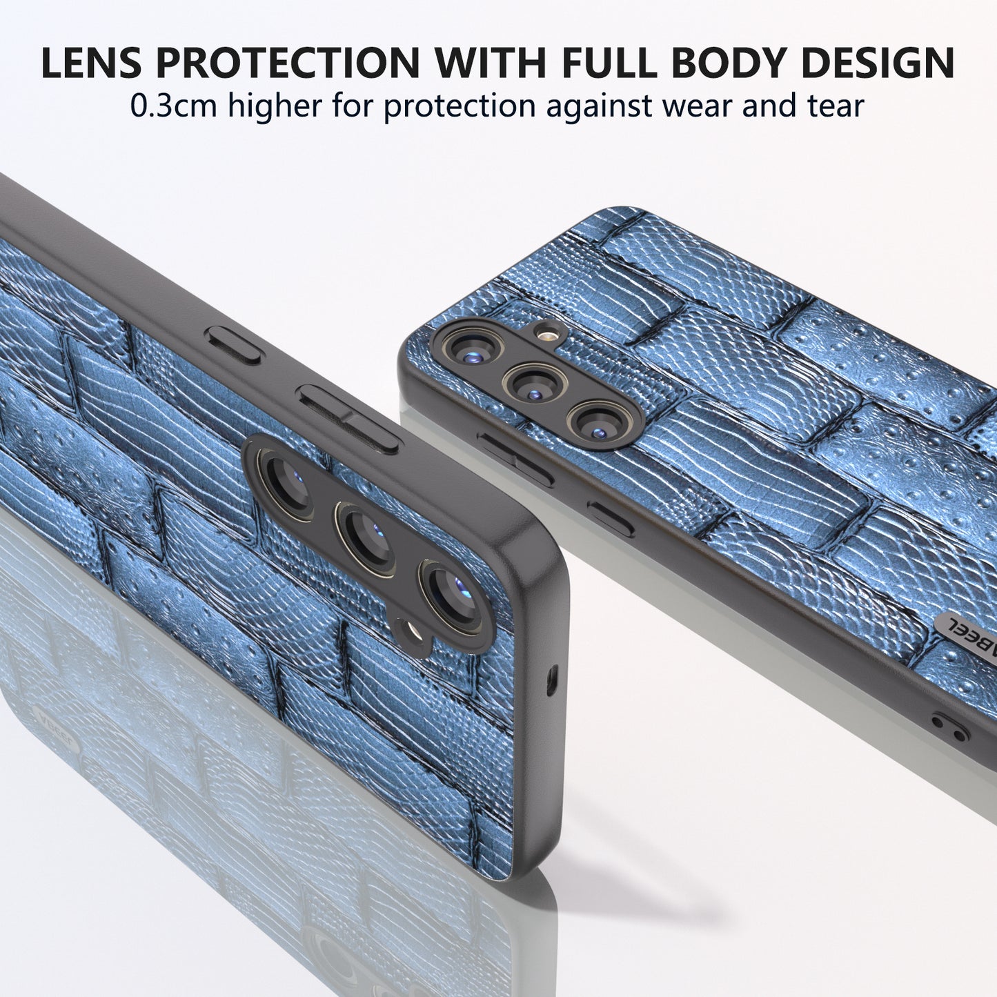 ABEEL For Samsung Galaxy S24+ Case Mahjong Texture Anti-Drop Protective Phone Cover - Blue