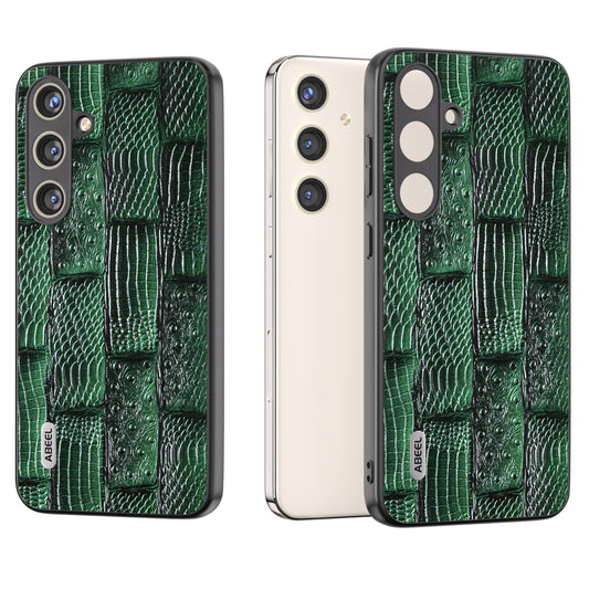 ABEEL For Samsung Galaxy S24+ Case Mahjong Texture Anti-Drop Protective Phone Cover - Green