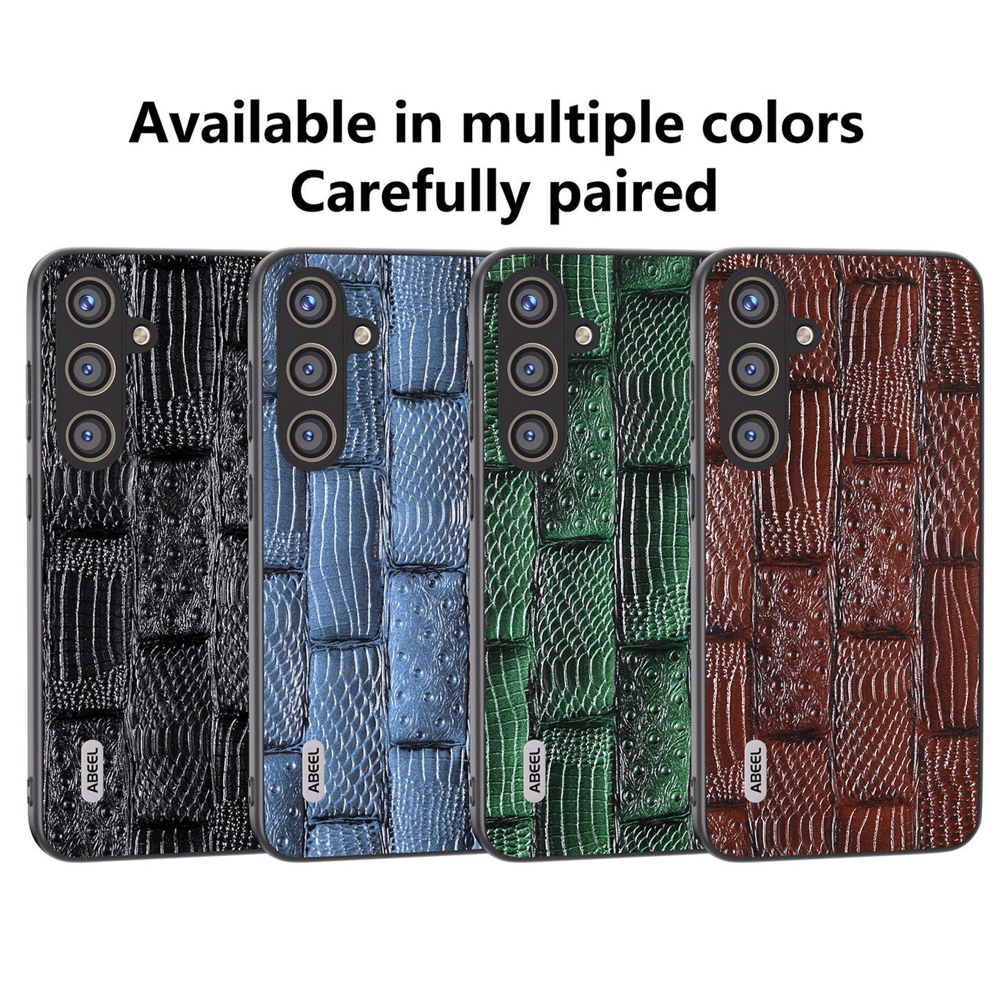 ABEEL For Samsung Galaxy S24+ Case Mahjong Texture Anti-Drop Protective Phone Cover - Green