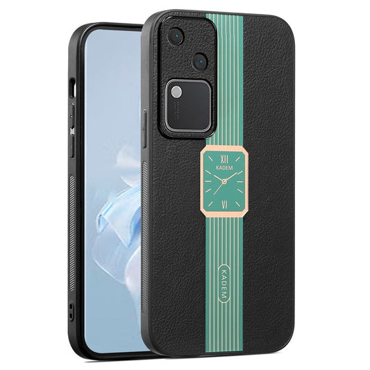 KADEM For vivo S18 5G Cover Shockproof Acrylic+TPU+PU Cell Phone Case - Green