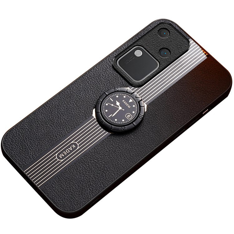 KADEM For vivo S18 5G Cover Electroplating Watch Pattern Anti-drop Cell Phone Cases - Black