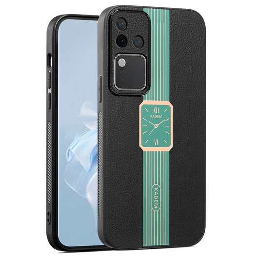 KADEM For vivo S18 Pro 5G Watch Pattern Cover Acrylic+TPU+PU Cell Phone Case - Green