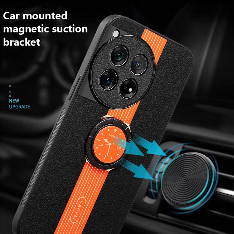 KADEM For OnePlus 12 5G Cover Electroplating Watch Pattern Cell Phone Cases - Orange