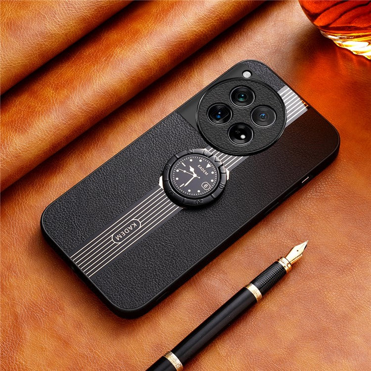KADEM For OnePlus 12 5G Cover Electroplating Watch Pattern Cell Phone Cases - Black