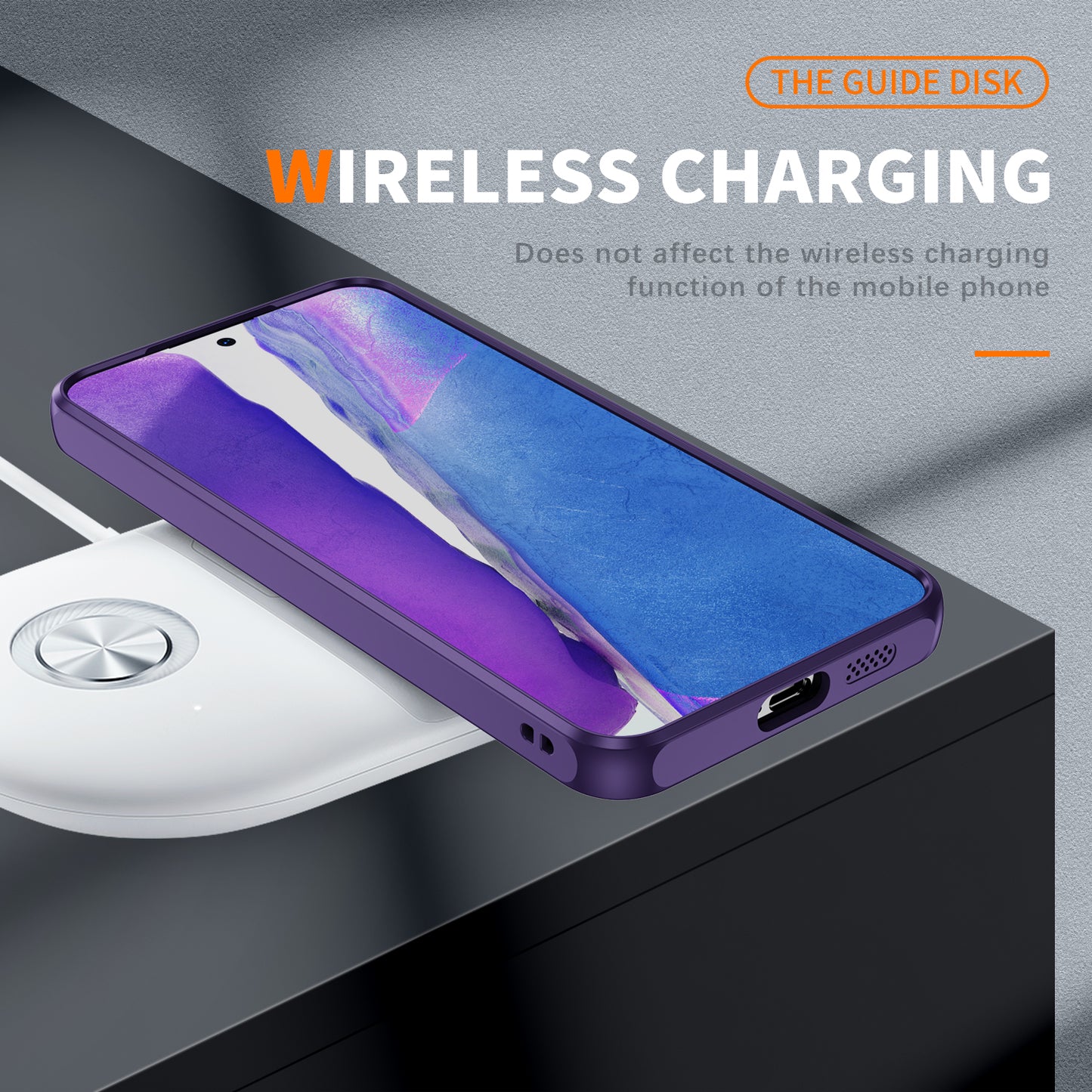 For Samsung Galaxy S24 TPU+Acrylic 2-in-1 Phone Case Metal Lens Frame Clear Cover - Dark Purple