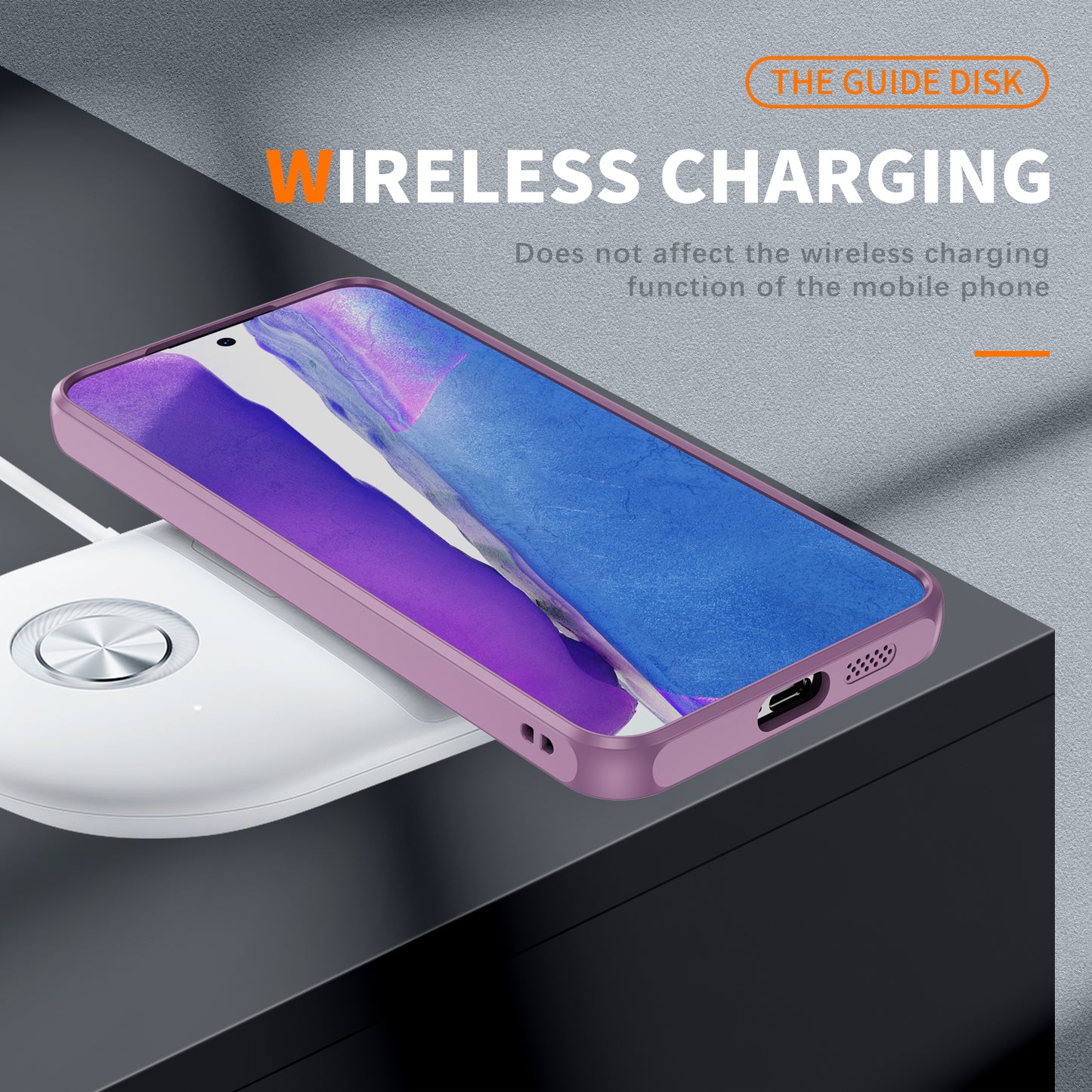 For Samsung Galaxy S24+ TPU+Acrylic Case Metal Lens Frame Ultra Transparent - Light Purple