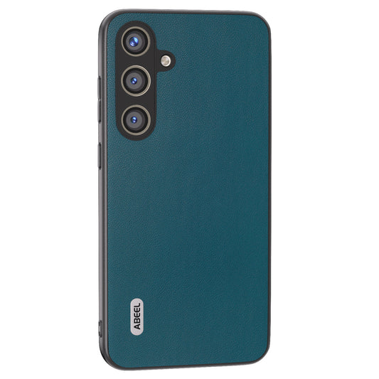 ABEEL For Samsung Galaxy S24 Case Slim-Fit PU Leather+PC Smooth-touch Protective Back Cover - Green
