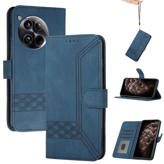YX0010 Series for OnePlus 12 5G Leather Protective Case Flip Wallet Phone Cover - Sapphire