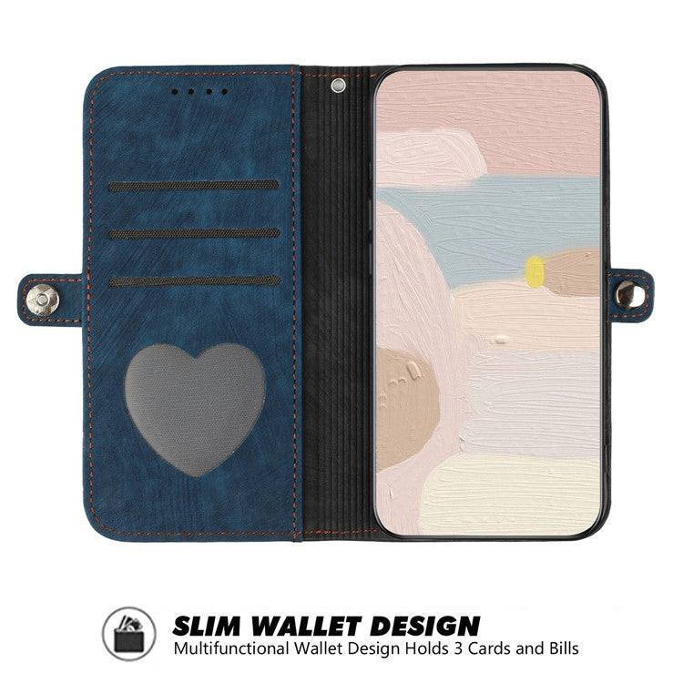 YX0020 For OnePlus 12 5G Leather Wallet Phone Case Side Magnetic Button - Sapphire