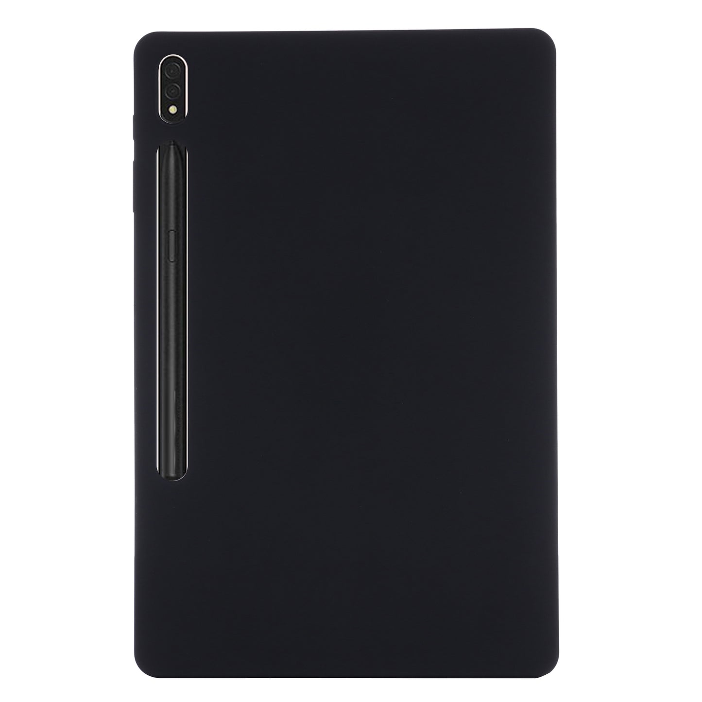 For Samsung Galaxy Tab S9 FE+ Liquid Silicone Case Soft Touch Tablet Cover - Black